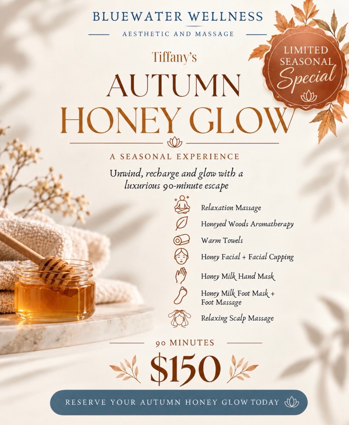 Autumn Honey Glow fall special